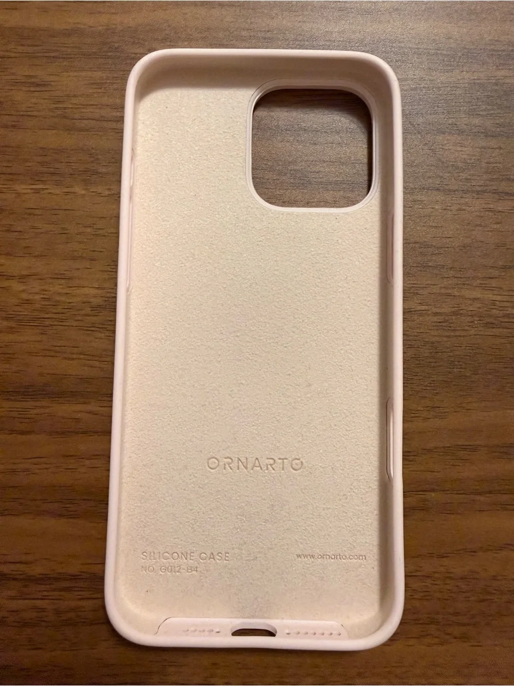 ORNARTO for iPhone 16 Pro Max Case, Liquid Silicone, Chalk Pink